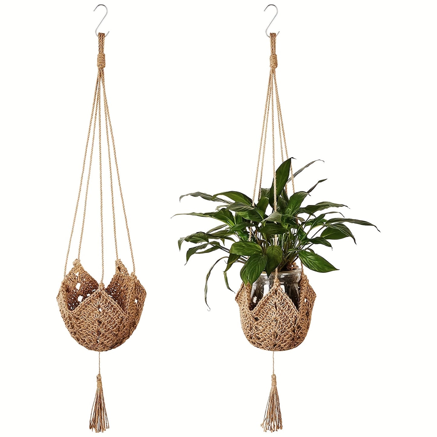 Accessoire en Jute pour Plantes d'Intérieur - Style Bohème