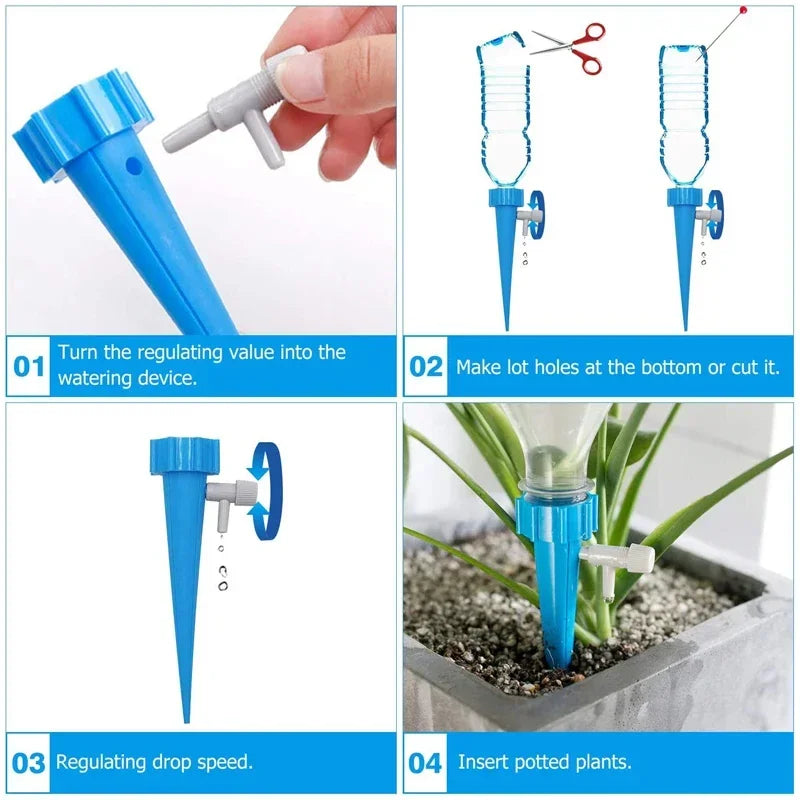 Système d'Arrosage Goutte à Goutte pour Plantes d'Intérieur