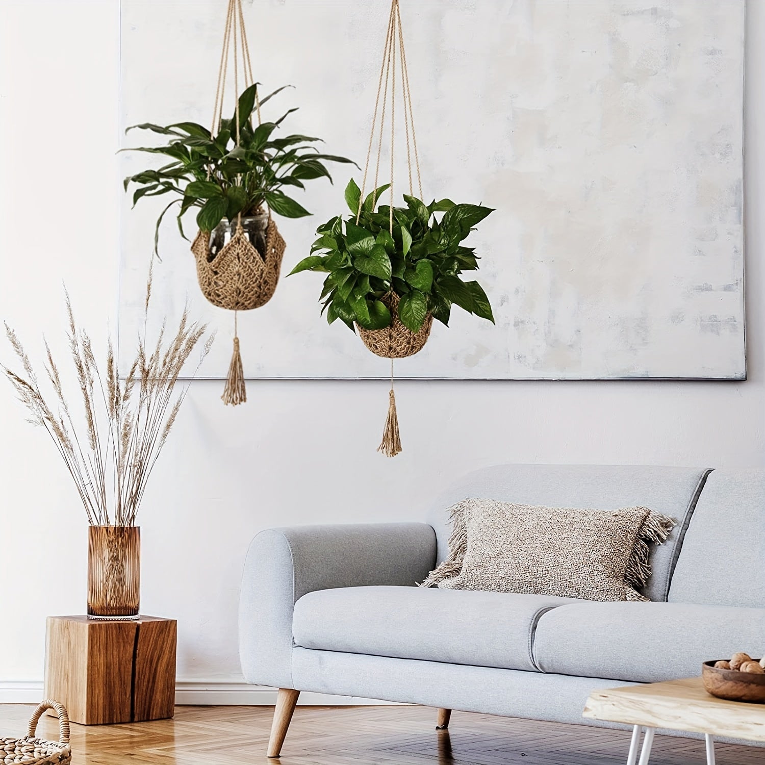 Accessoire en Jute pour Plantes d'Intérieur - Style Bohème